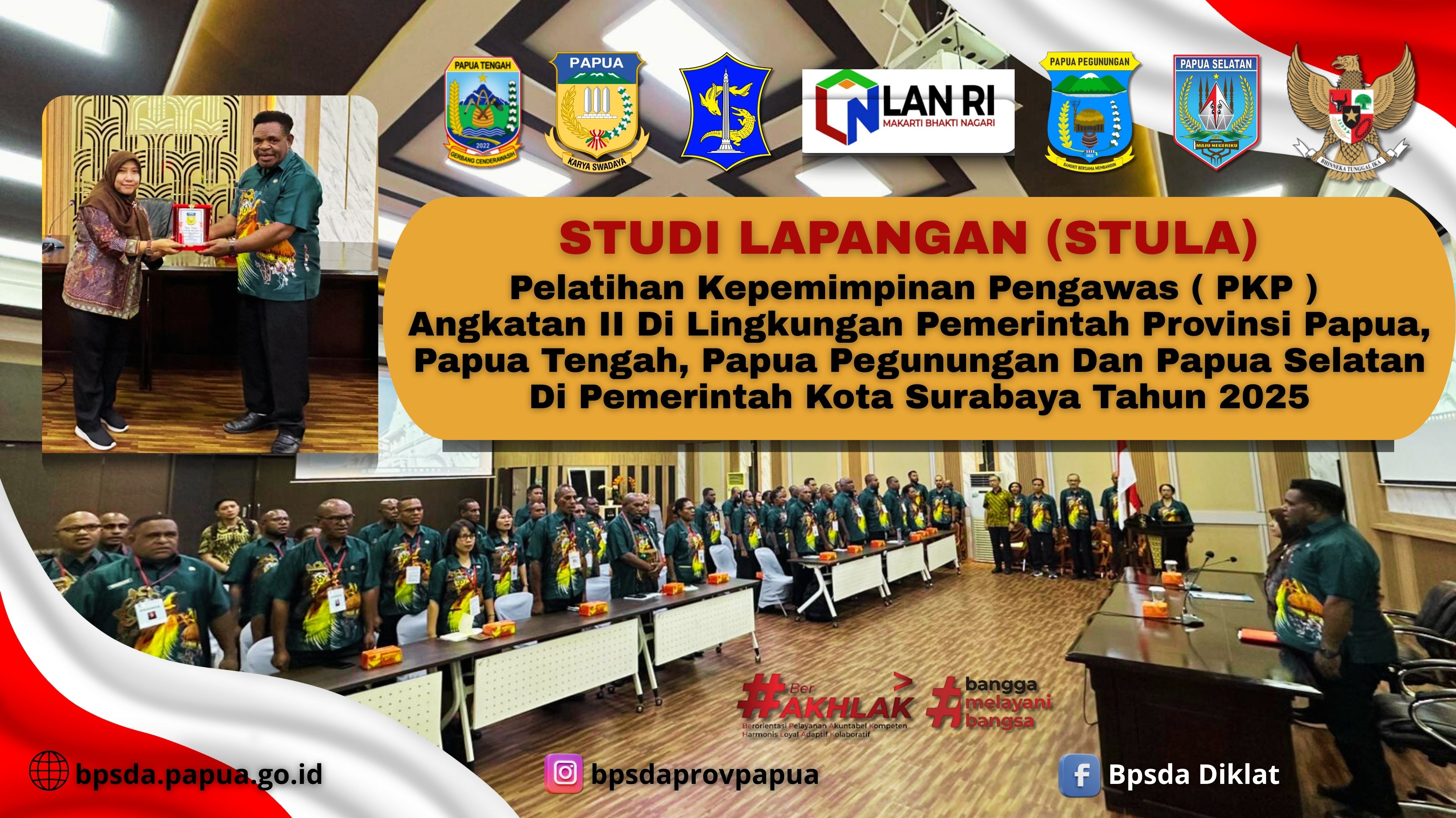 Pemprov Papua Gelar Studi Lapangan PKP Angkatan II di Pemerintah Kota Surabaya